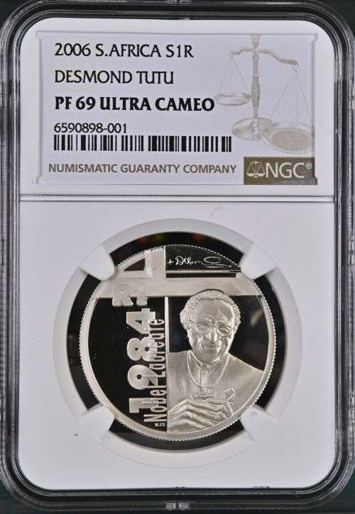 2006 Desmond Tutu SILVER R1 (PF69)