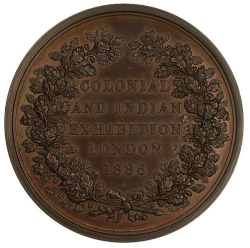 1886 London, Colonial and Indian Exhibition Award Medal