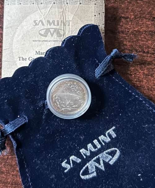 1999 Proof SILVER Tickey Coin, Great White Shark