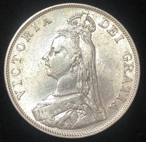 1889 Silver Great Britain Double Florin.
