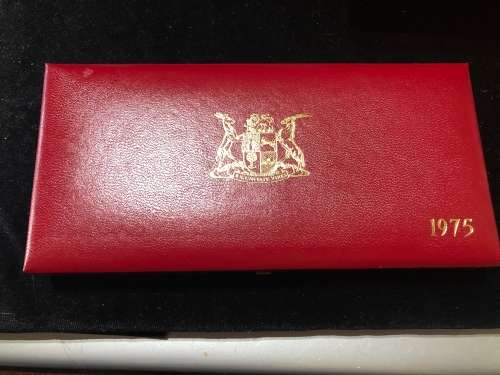 1975 Long Proof Set, With SILVER One Rand, NO Gold.