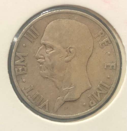 1937 Silver 5 Lire