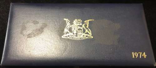 1974 Short Proof Set, With silver One Rand.