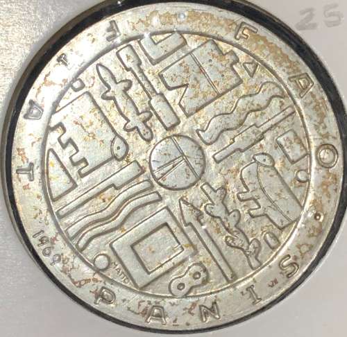 1969 Uruguay 1000 Pesos(.900 SILVER)