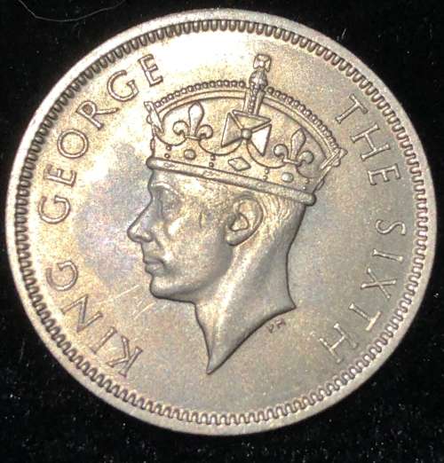 1951 Mauritius 1/2 Rupee ( KM 28)