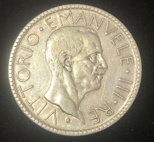 1928 Italian Silver 20 Lire