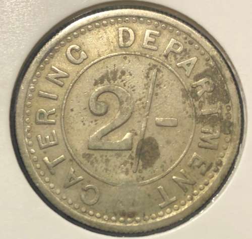 S.A Railways Catering Department 2/( Set 4, 5 Counterstamp)