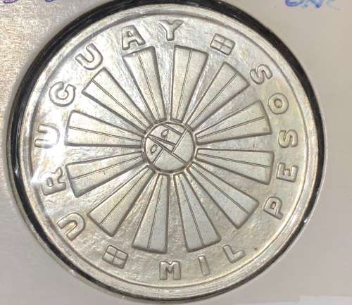 1969 Uruguay 1000 Pesos(.900 SILVER)