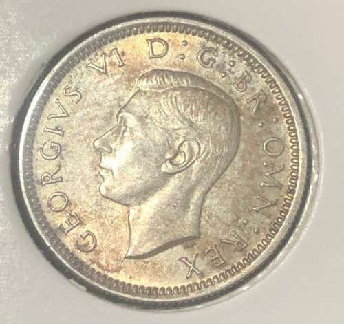 1937 Great Britain 6 Pence.