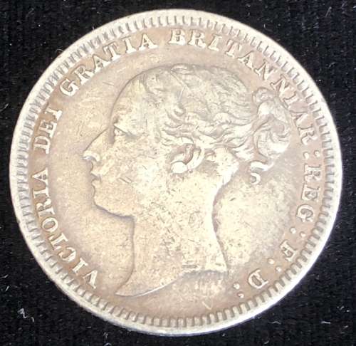 1880 Silver Great Britain 6 Pence