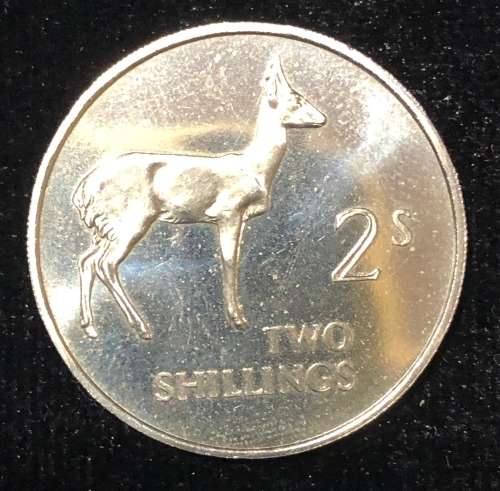 1964 Bank Of Zambia Three Coin Set.
