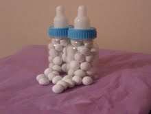 Baby Showers - Blue Baby Bottles