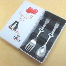Wedding Favours - Sweetheart Spoon and Fork Set