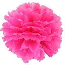 Pink pom poms (21cm)