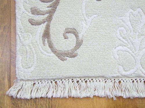 MODERN HANDWOVEN RUG WHITE CREAM BEIGE COLOURS