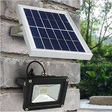 Solar 10W LED Flood Light with remote controller --- Automatically Working- Lithium Battery - Separ