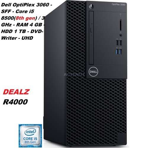 Dell OptiPlex 3060 Mini Desktop Computer with Intel Core i5-8500 3 GHz Hexa-Core, 4GB RAM, 1000GB