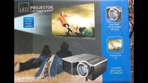 MINI HOME PROJECTOR - projector+ remote-HDMI-usb