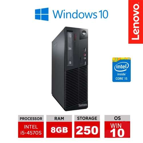 Lenovo M73 Small Form Factor,i5 4430, 250GB HDD, 8GB Ram, (refurbished)