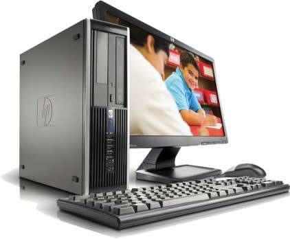 HP Desktop Core2Duo 2GB DDR -250GB Windows +19`Screen PC set