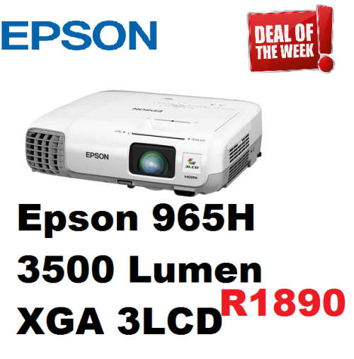EPSON POWERLITE 965H XGA 3LCD PROJECTOR,(refurb) power cable
