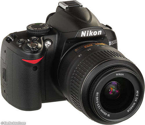 NIKON D3000 DSLR +18-55mm VR lens