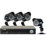 4 CH DVR SECURITY  Bundle 4-Channel, 4 BULLET Cameras+POWER SUPPLY
