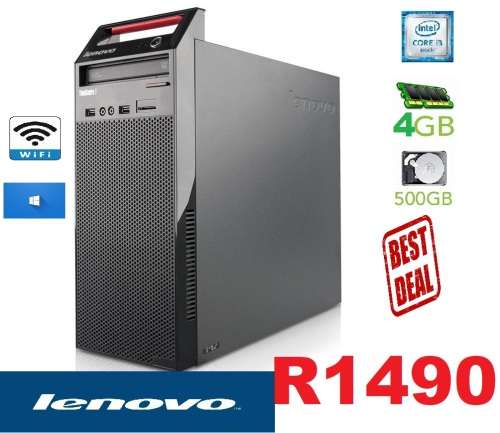 Lenovo ThinkCentre Edge 72 Core i3 3.3GHz 4GB 500GB DVDCDRW Tower Windows 10