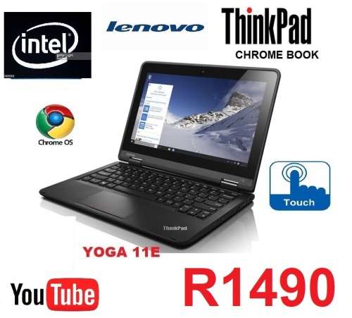 Lenovo Thinkpad Chrome Book 11e Laptop 11.6`  PC Intel 2.13GHZ Processor 16gb+32GB mmc Drive 2GB DDR