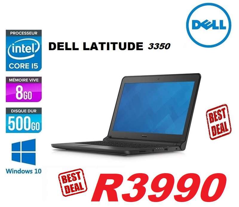 Dell Latitude 3350 13.3-inch Laptop, Intel Core i5, 8GB RAM, 500GB HDD, Win10 . Refurbished