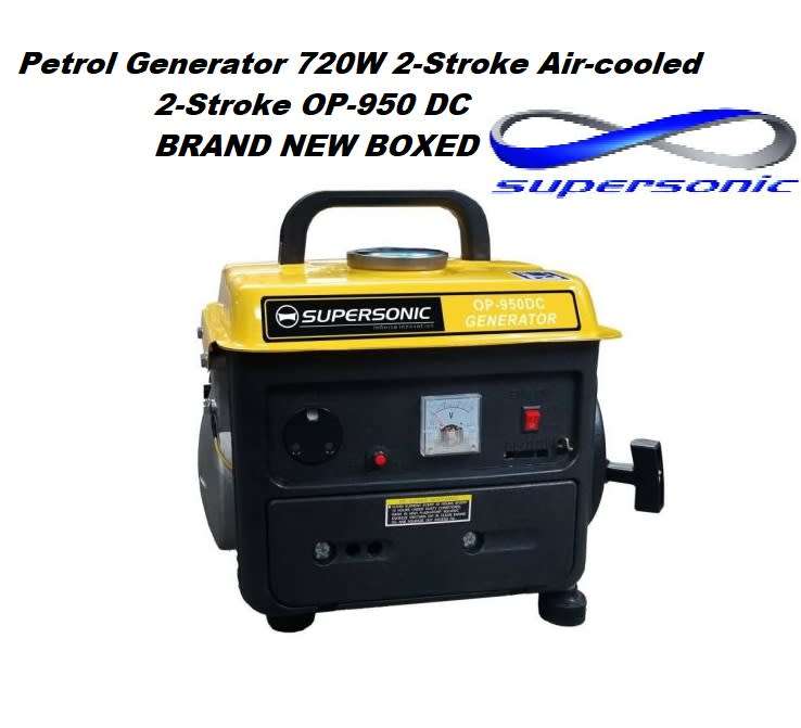 Generator Supersonic Petrol Generator 700W 2-Stroke Air-cooled 2-Stroke OP-950 DC BRAND NEW BOXED
