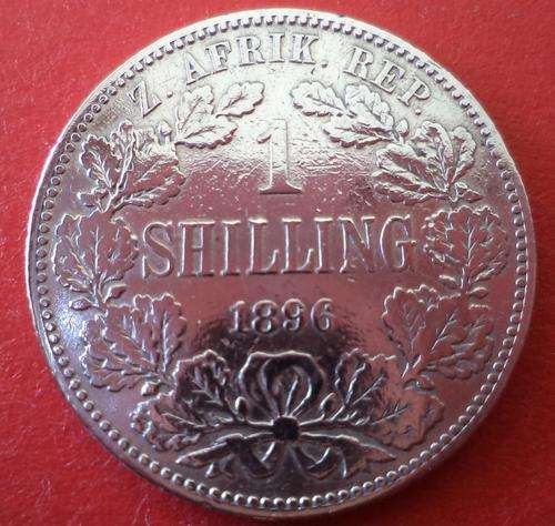 1896 1 SHILLING SILVER COIN