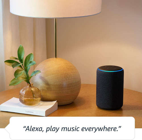 Echo Plus (3rd Gen) - Premium sound with built-in smart home hub - Charcoal