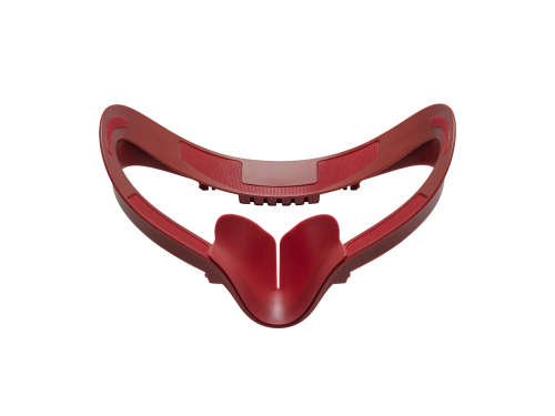 VR Cover Facial Interface and Foam Replacement Set for Oculus Quest 2 (Dark Red and White)