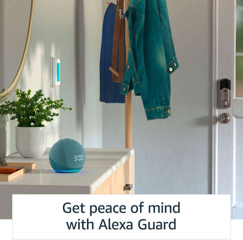 All-new Echo Dot (4th Gen) | Smart speaker with clock and Alexa | Glacier White