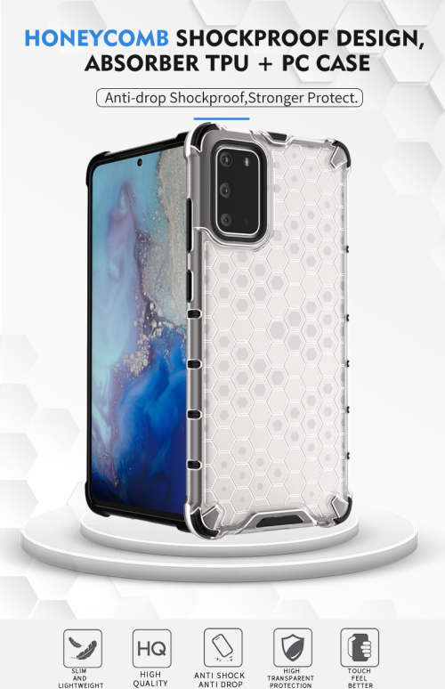 Huawei P40 P40 Pro Shockproof Honeycomb Cover - Transparent **Sale**