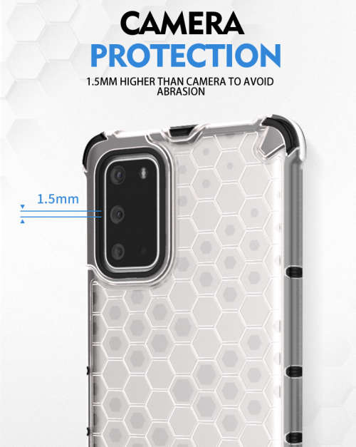 Huawei P40 P40 Pro Shockproof Honeycomb Cover - Transparent **Sale**