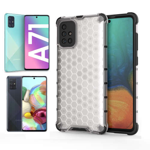 Samsung Galaxy A31 A51 A71 Shockproof Honeycomb Cover - Transparent **Sale**