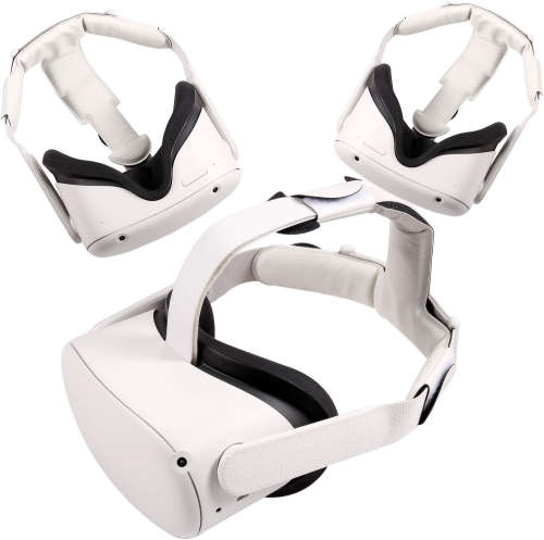 Head Pad for Oculus Quest 2 Headband Gravity Pressure Reducing Head Pad Cushion (White)