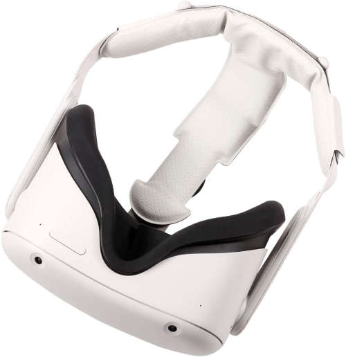 Head Pad for Oculus Quest 2 Headband Gravity Pressure Reducing Head Pad Cushion (White)