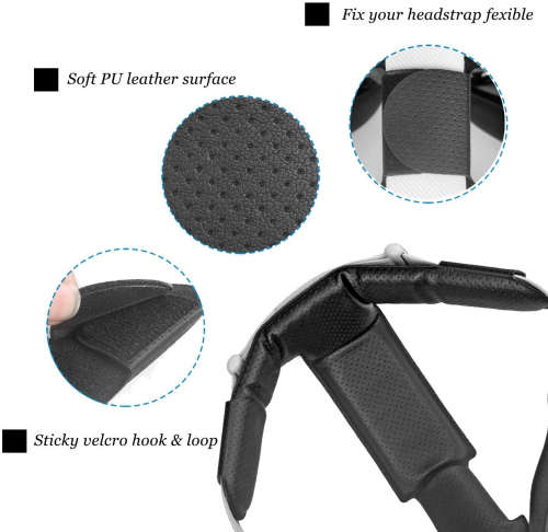 Head Pad for Oculus Quest 2 Headband Gravity Pressure Reducing Head Pad Cushion (White)