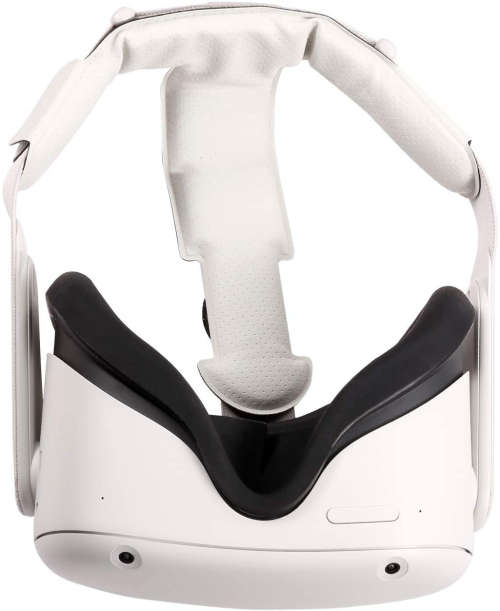 Head Pad for Oculus Quest 2 Headband Gravity Pressure Reducing Head Pad Cushion (White)