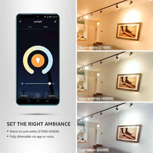 WIFI Control Smart Life Tuya RGB CCT 5W GU10 LED Downlight Bulb