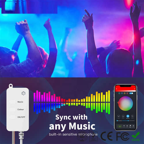 WIFI Control Smart Life Tuya 5M RGB LED String Fairy Lights