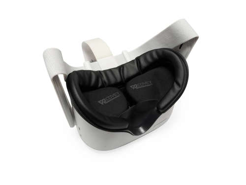 VR Cover Fitness Facial Interface and Foam Set for Oculus Quest 2 (Black)