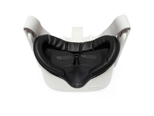 VR Cover Fitness Facial Interface and Foam Set for Oculus Quest 2 (Black)