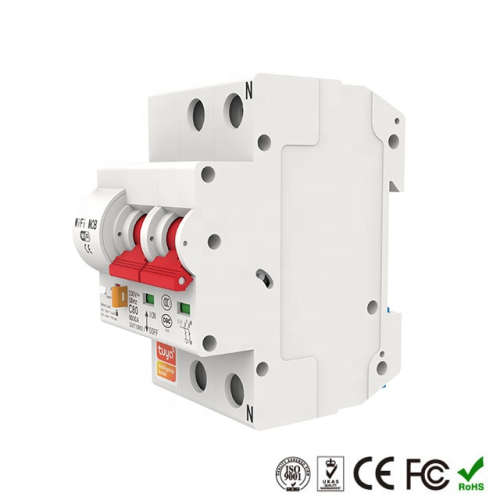 WIFI Control Smart Life Tuya 2P 40A 8800W MCB Switch Circuit Breaker