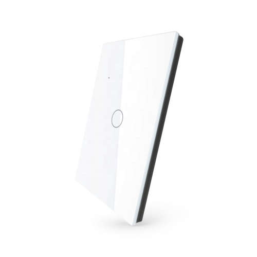 WIFI Control Smart Life Tuya 1CH US LED Neutral or No Neutral Smart Switch with RF433Mhz (White)