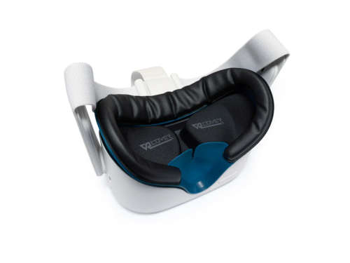 VR Cover Fitness Facial Interface and Foam Set for Oculus Quest 2 (Dark Blue and Black)