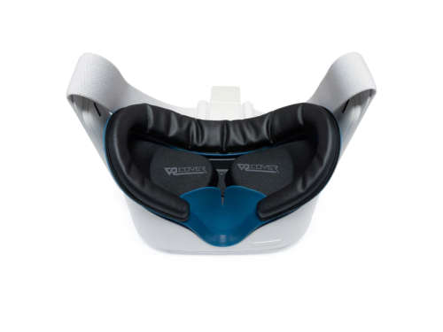VR Cover Fitness Facial Interface and Foam Set for Oculus Quest 2 (Dark Blue and Black)